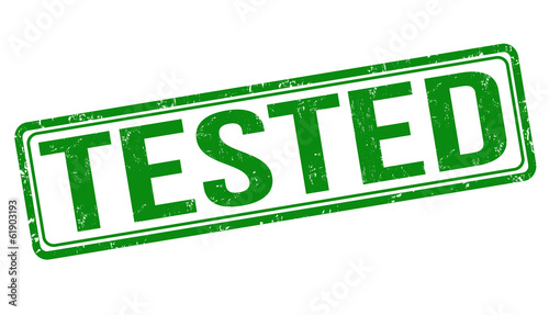 Tested stamp