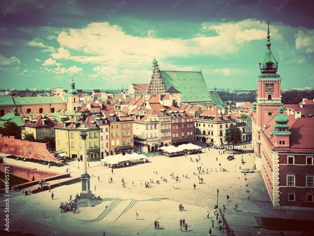 Fototapeta premium Stare miasto w Warszawie. Zabytkowe