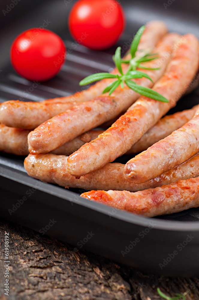 grilled sausages