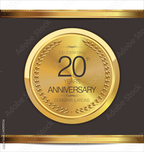 Anniversary golden medal