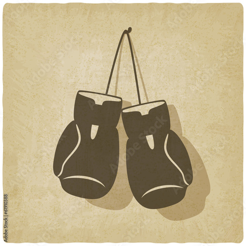 sport boxing old background