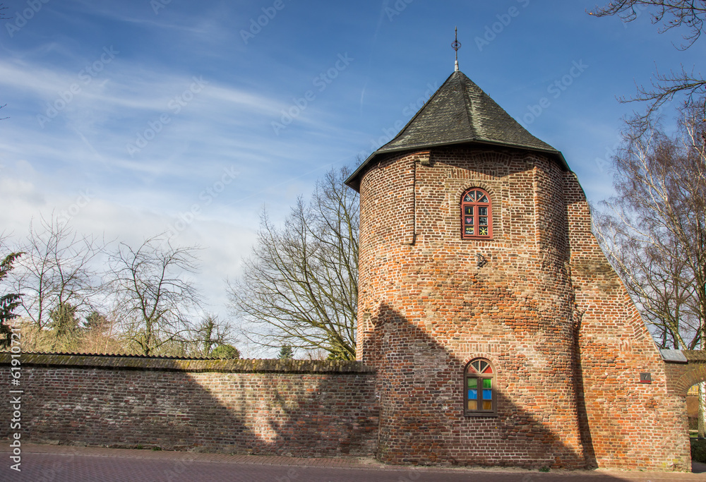 Round tower in the city wall of Xanten