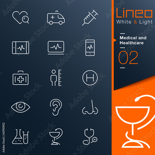 Lineo White & Light - Medical and Healthcare outline icons