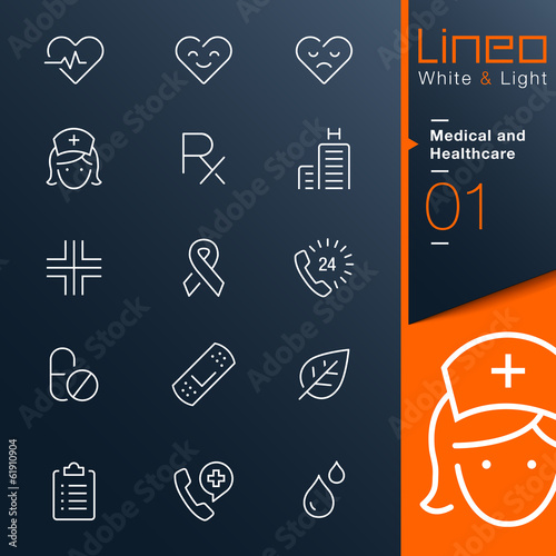 Lineo White & Light - Medical and Healthcare outline icons