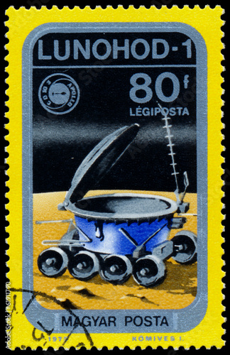 HUNGARY - CIRCA 1975:: A stamp printed in Hungary, presents Luno