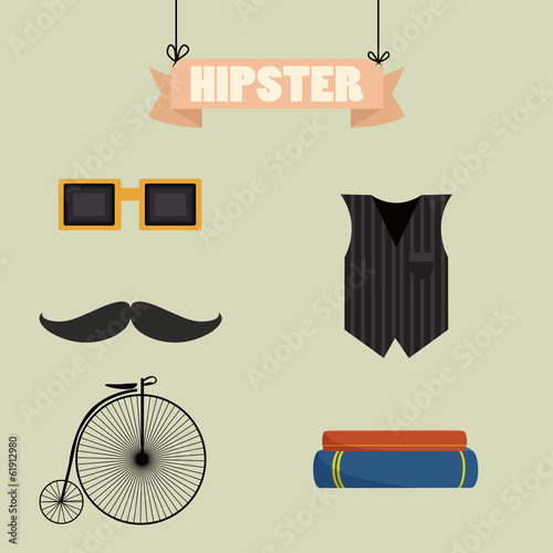 hipster mustache