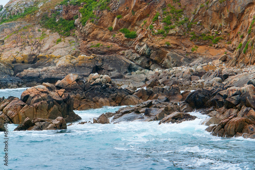 rocky coastal detail at Seven Islands photo