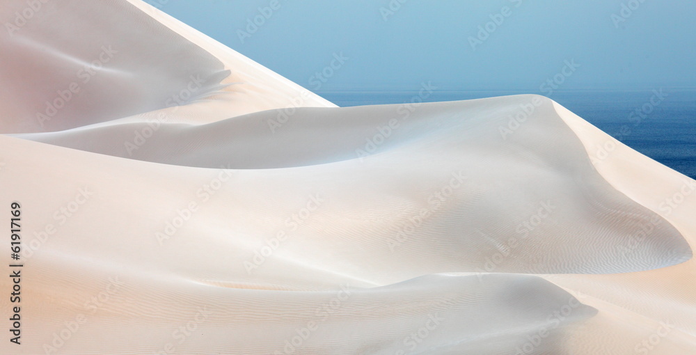 Sand desert dunes of Socotra island 