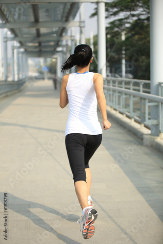  healthy lifestyle woman running at city