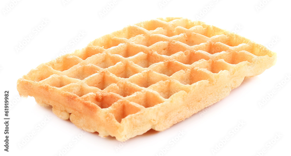 Sweet waffles isolated on white Sweet waffles isolated on white