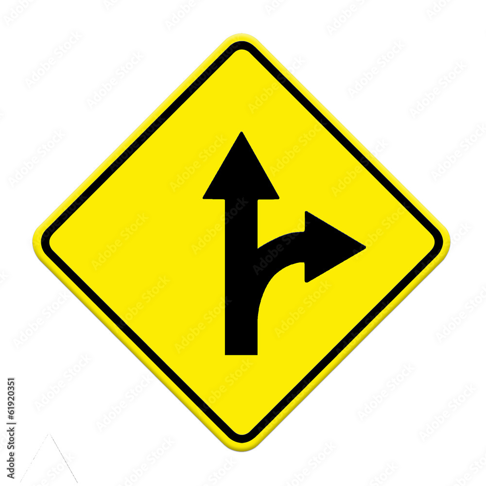 three intersection sign three intersection sign