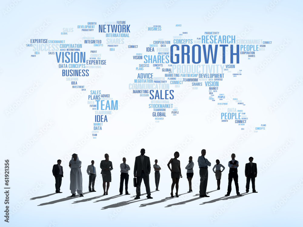 Group of Business People Planning World Business Strategy Group of Business People Planning World Business Strategy