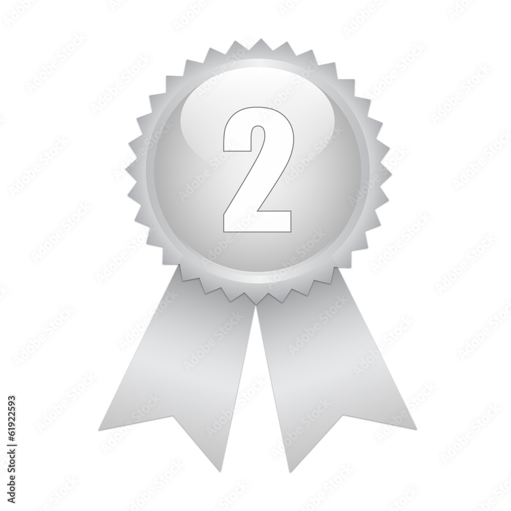 Second place on silver ribbon award Second place on silver ribbon award