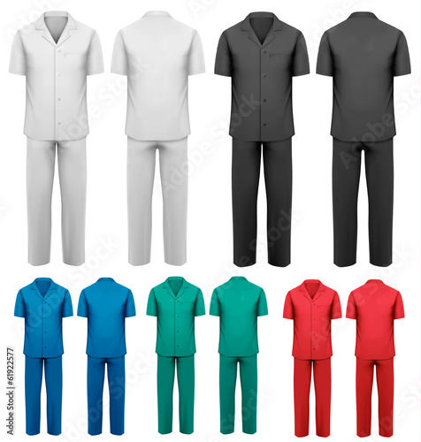 Sets of medical/doctor clothes. Vector.