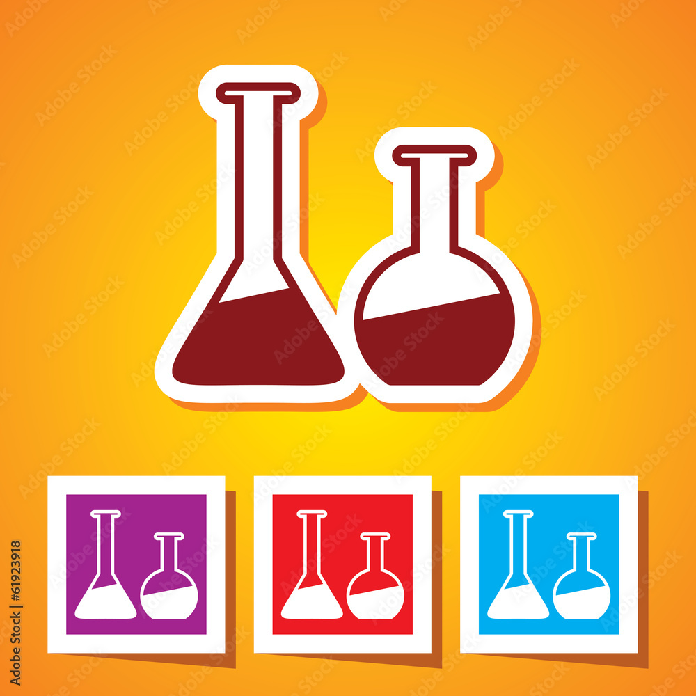 Colourful editable icon of Laboratory Glass (Beakers) Colourful editable icon of Laboratory Glass (Beakers)