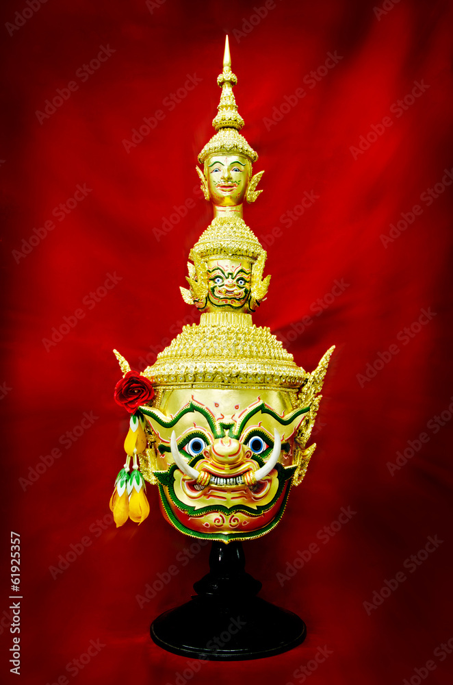 Hua Khon (Ancient Thai Show Mask)