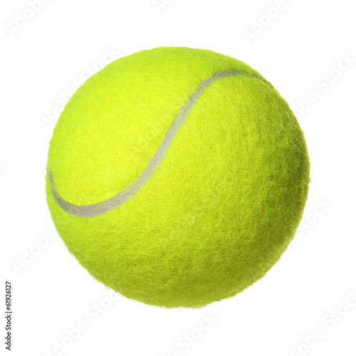 Tennis Ball isolated on white background. Closeup © Guzel Studio