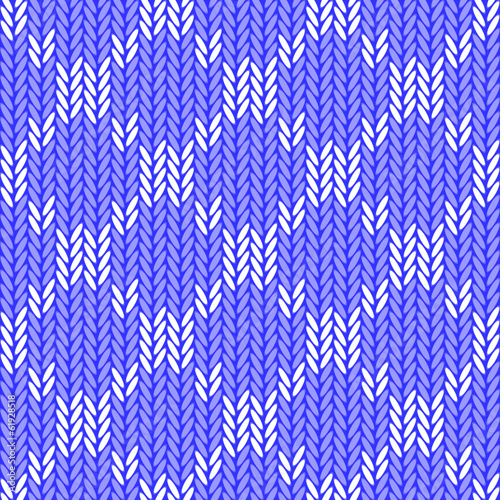Design seamless colorful knitted geometric pattern. Thread textu