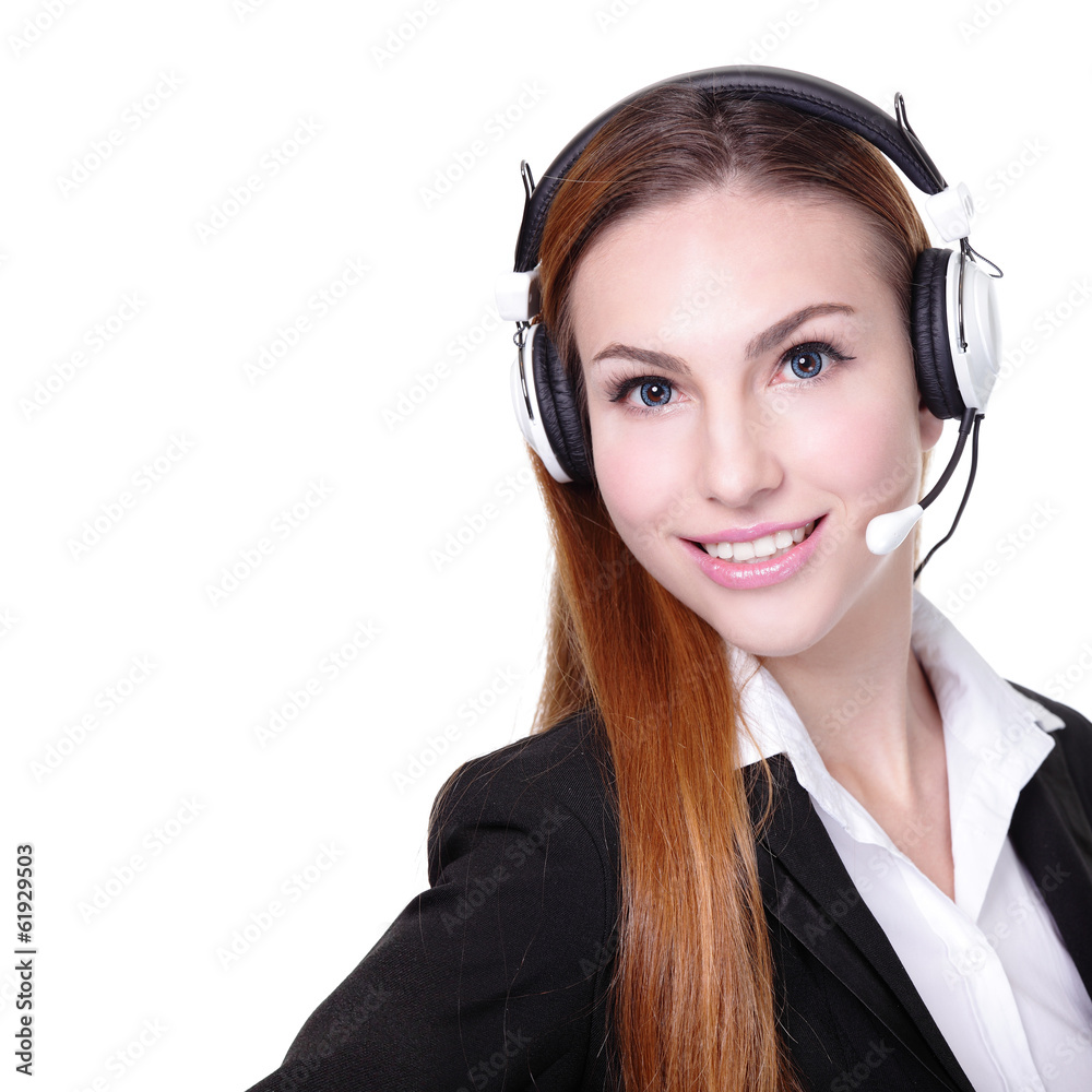 Business Woman customer service worker Business Woman customer service worker