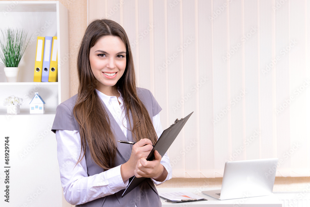 Business woman at office Business woman at office