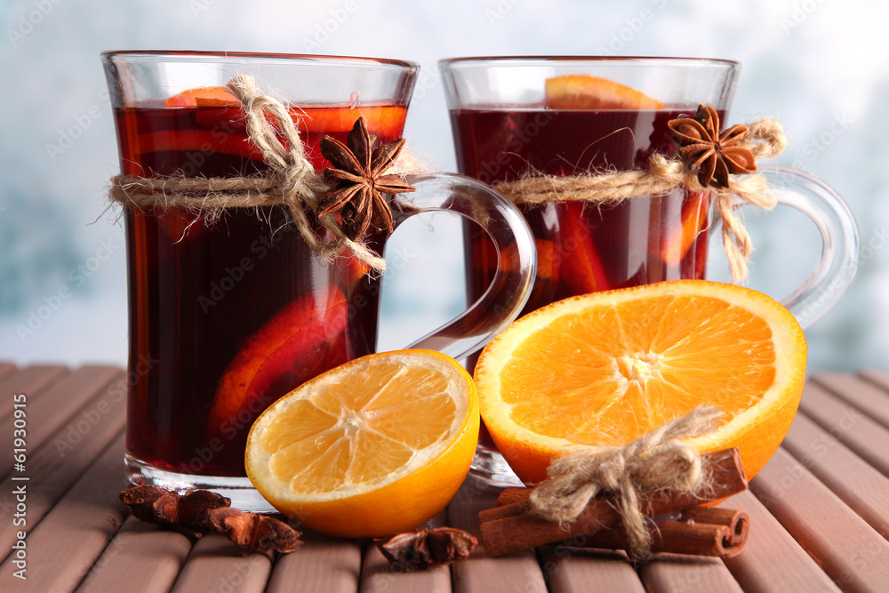 Mulled wine with oranges and spices Mulled wine with oranges and spices