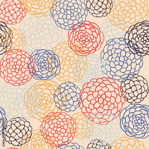 Fototapeta Naklejka Na Ścianę i Meble -  Seamless japanese style pattern. illustration