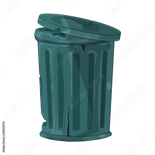 Trash Can isolated illustration