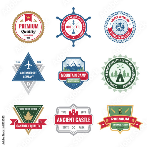 Badges Collection in Vector Format for Different Design Works