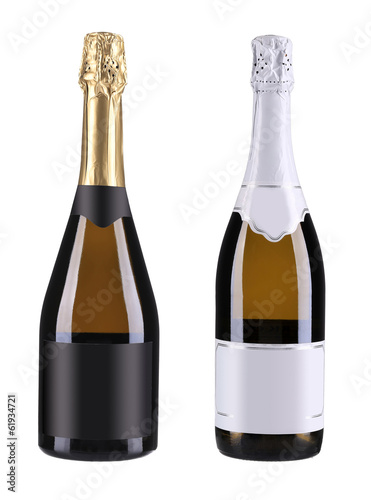 Two bottles of champagne.