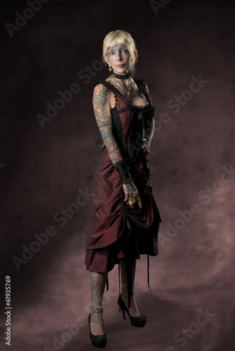 tattoo carnival gothic woman