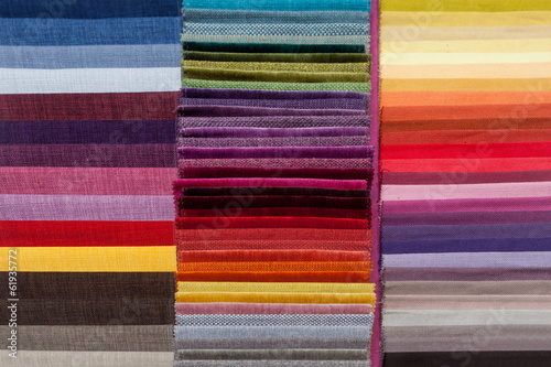 colorful fabric samples