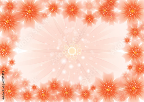 Abstract floral frame