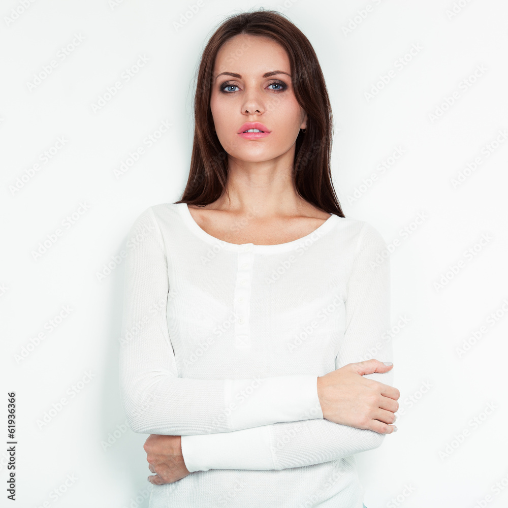 woman standing near wall woman standing near wall