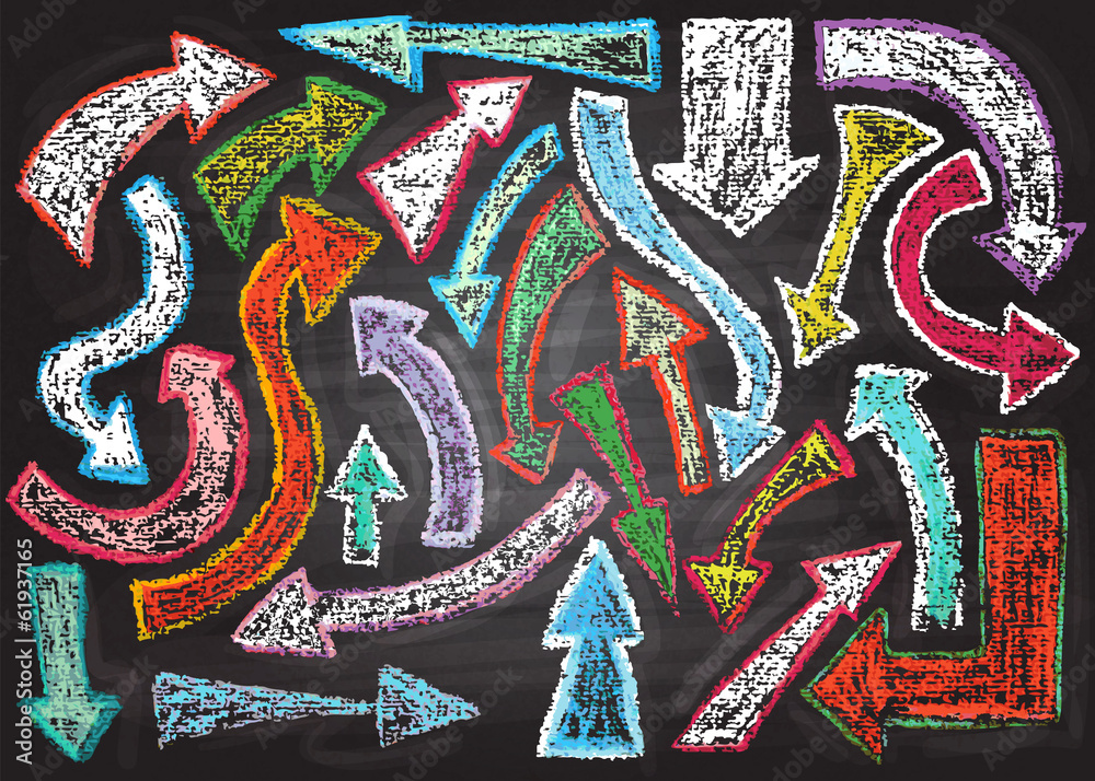 Chalk on board. Vector illustration. Chalk on board. Vector illustration.