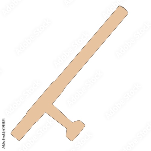 cartoon image of tonfa weapon photo