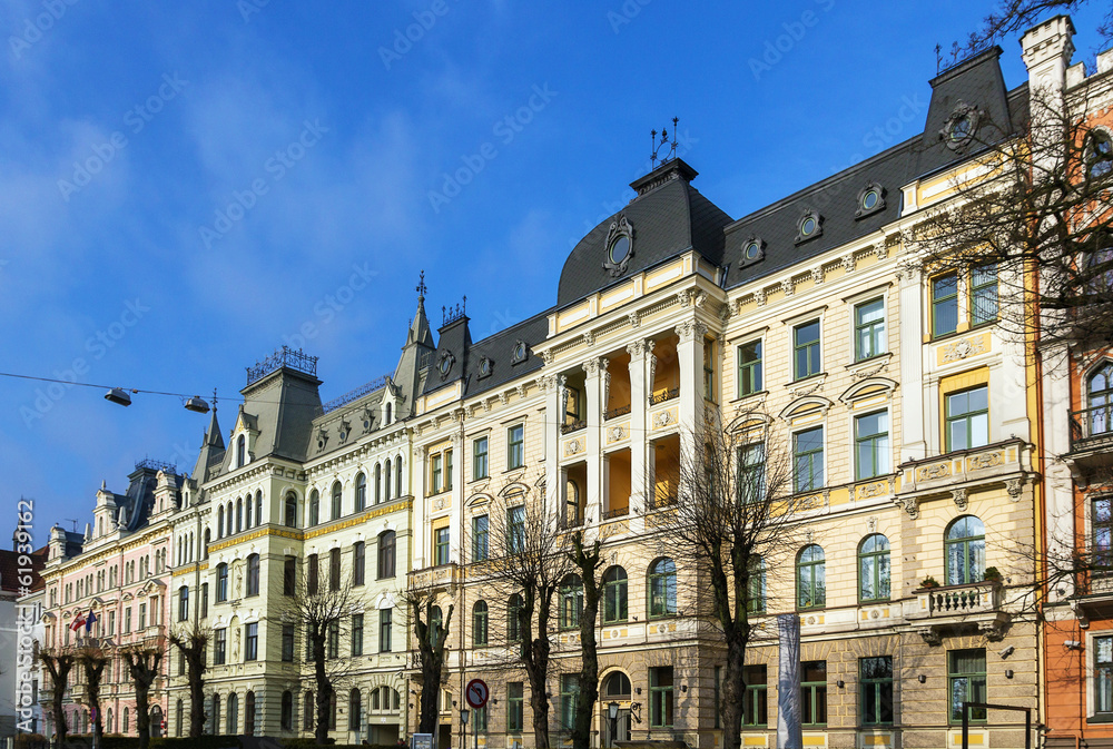 Eelizabetes street in Riga, latvia