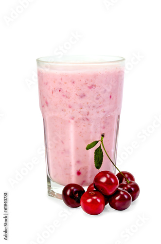 Wallpaper Mural Milkshake with cherry in a glass Torontodigital.ca