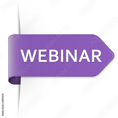 Langer hellvioletter Sticker Pfeil – WEBINAR