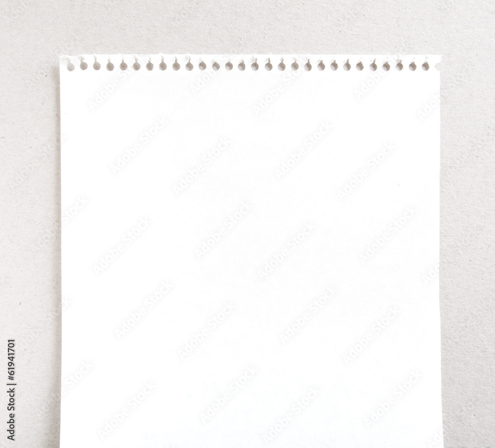 close up of a white note paper on white background close up of a white note paper on white background