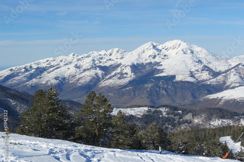Vue sur les Pyrénées ariégeoises