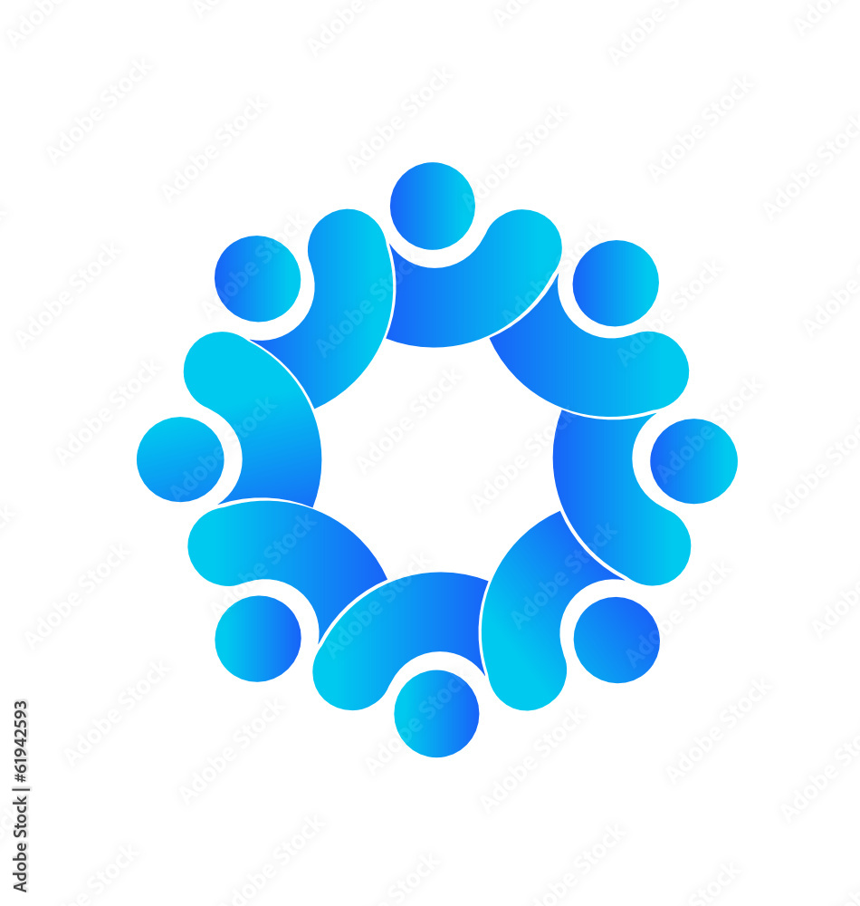 Teamwork business people logo vector Teamwork business people logo vector