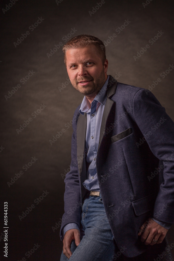 Fototapeta premium Model in Mad Men studio shoot