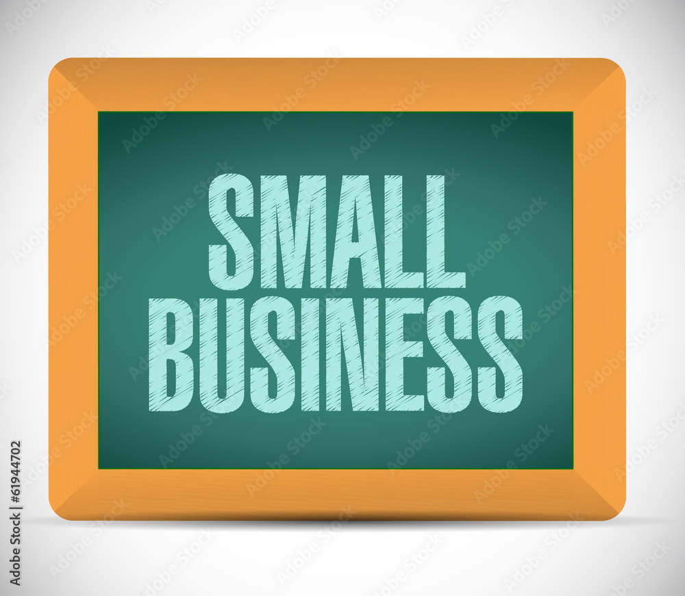 small business sign message illustration design small business sign message illustration design