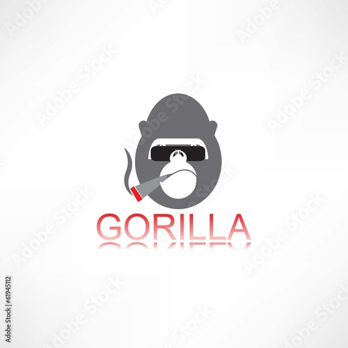 Gorilla with cigar