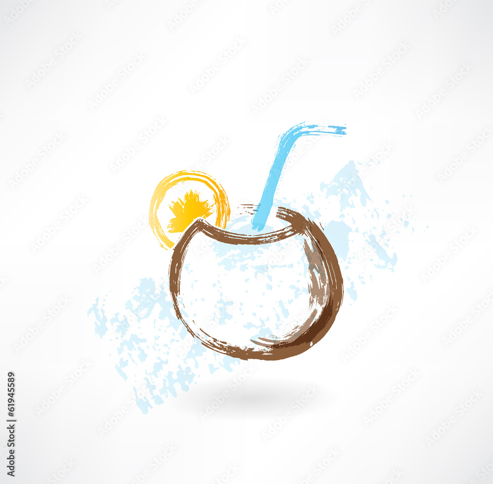 Obraz premium mate tea grunge icon