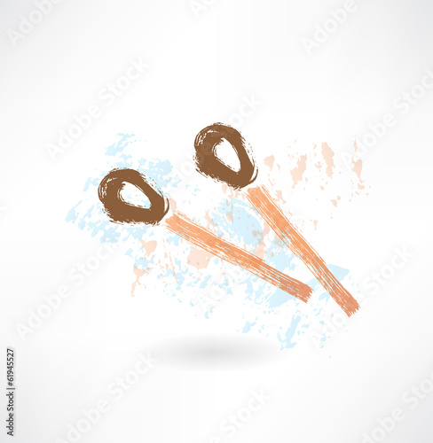two matches grunge icon