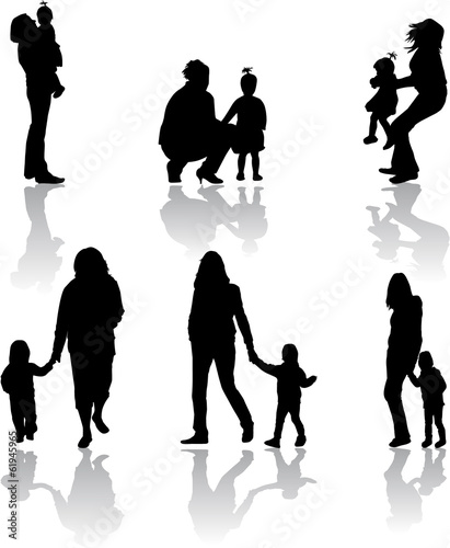 Family silhouette