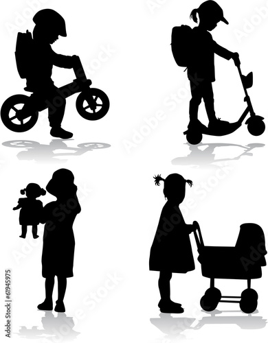 Children with toys