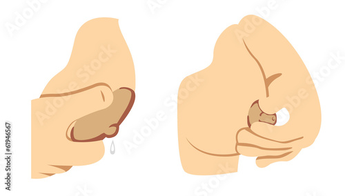 Mother breastfeeding baby