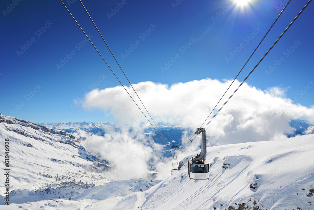 Luftseilbahn Skigebiet Flims